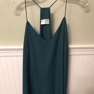 Nymphe green/teal razor back dress